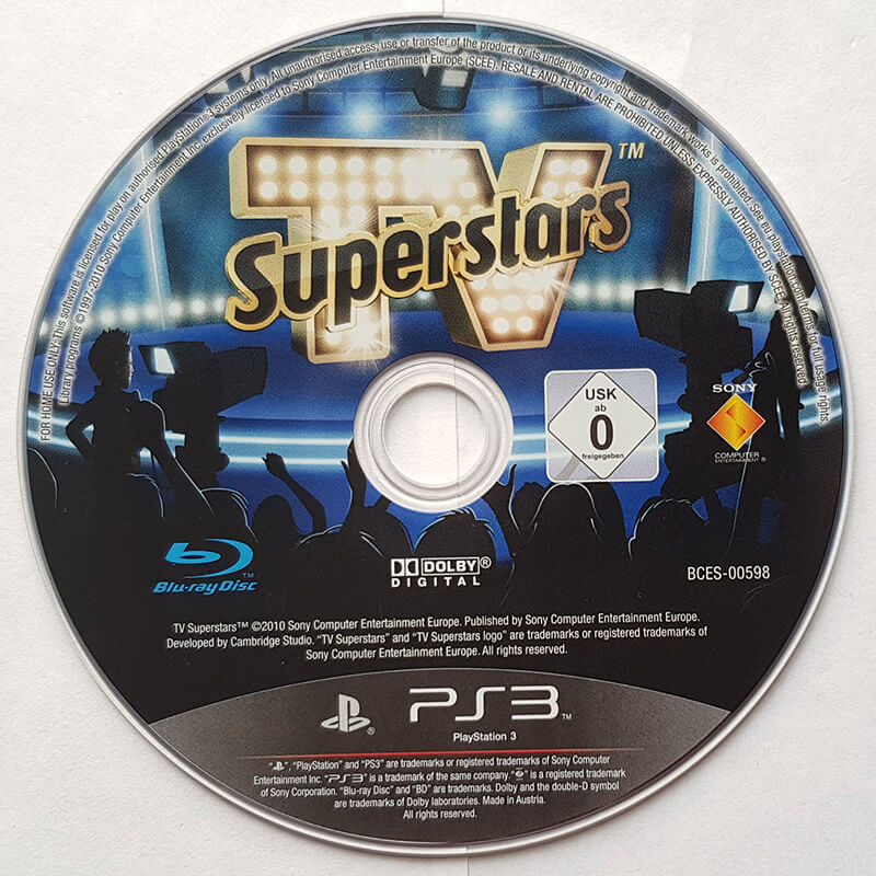 Лицензионный диск TV Superstars для PlayStation 3